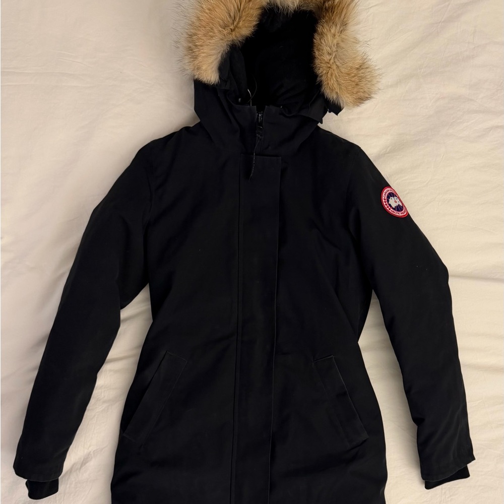 Canada Goose Black Ski Jacket with Fur Trim